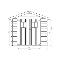 Wooden Garden Shed – Storage House 196 × 246 cm