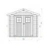 Wooden Garden Shed – Storage House 196 × 246 cm