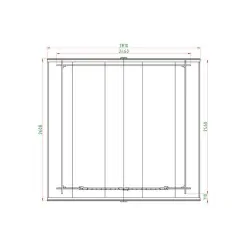 Wooden Garden Shed – Storage House 196 × 246 cm