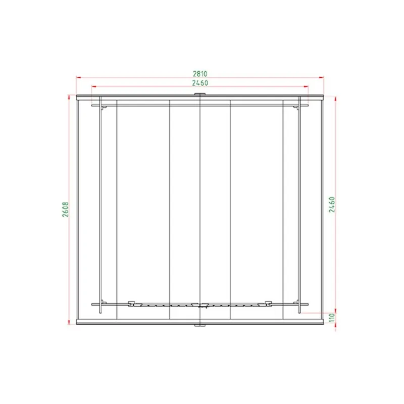 Wooden Garden Shed – Storage House 196 × 246 cm