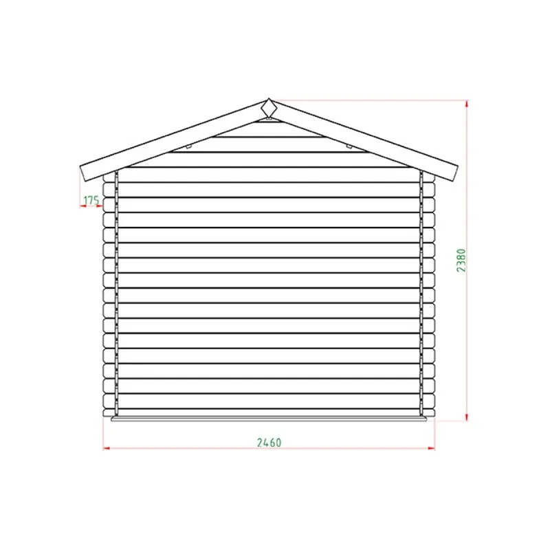 Wooden Garden Shed – Storage House 196 × 246 cm