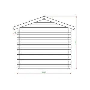 Wooden Garden Shed – Storage House 196 × 246 cm