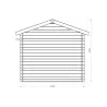 Wooden Garden Shed – Storage House 196 × 246 cm