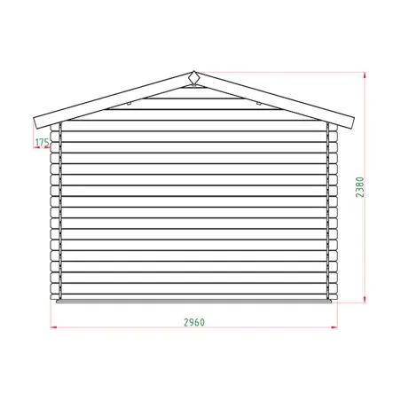 Wooden Garden Shed – Storage House 196 × 296 cm