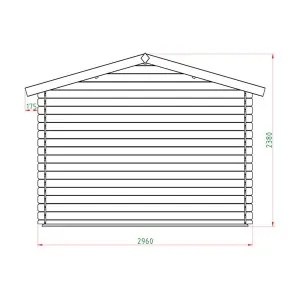 Wooden Garden Shed – Storage House 196 × 296 cm