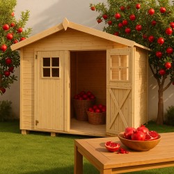 Wooden Garden Shed – Storage House 296 × 296 cm
