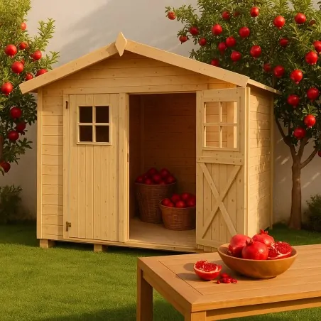 Wooden Garden Shed – Storage House 296 × 296 cm