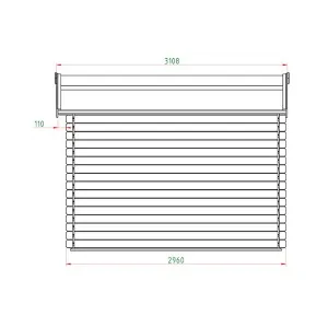 Wooden Garden Shed – Storage House 296 × 296 cm