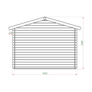 Wooden Garden Shed – Storage House 296 × 296 cm
