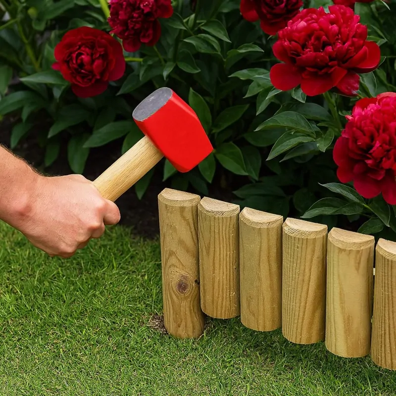 Ξύλινος Φράχτης Κήπου Καρφωτός 15 x 105εκ.