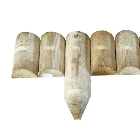 Wooden Garden Fence Spiked 15 x 105cm