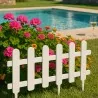 Decorative Garden Fence White FARM – 40x79cm