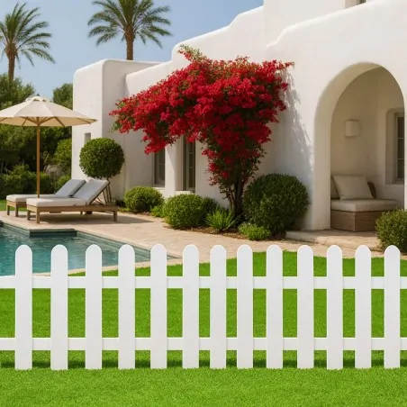 Decorative Garden Fence White FARM – 40x79cm