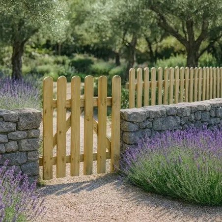 Wooden Fence Gate PREMIUM 100x100cm
