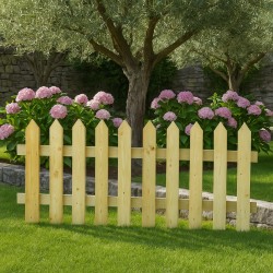 Wooden Garden Fence Pyramid 75x150cm