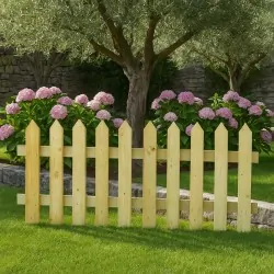 Wooden Garden Fence Pyramid 75x150cm