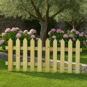 Wooden Garden Fence Pyramid 75x150cm