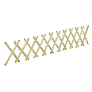 Wooden Expandable Fence 40x250cm
