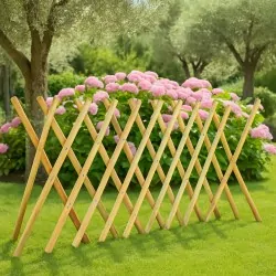 Wooden Expandable Fence 100x250cm