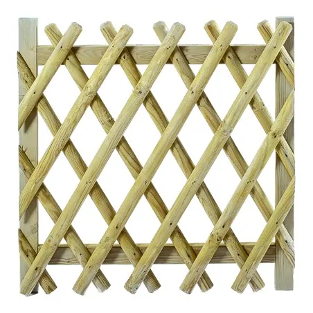 Wooden Expandable Fence Gate 100x100cm
