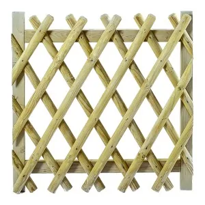 Wooden Expandable Fence Gate 100x100cm