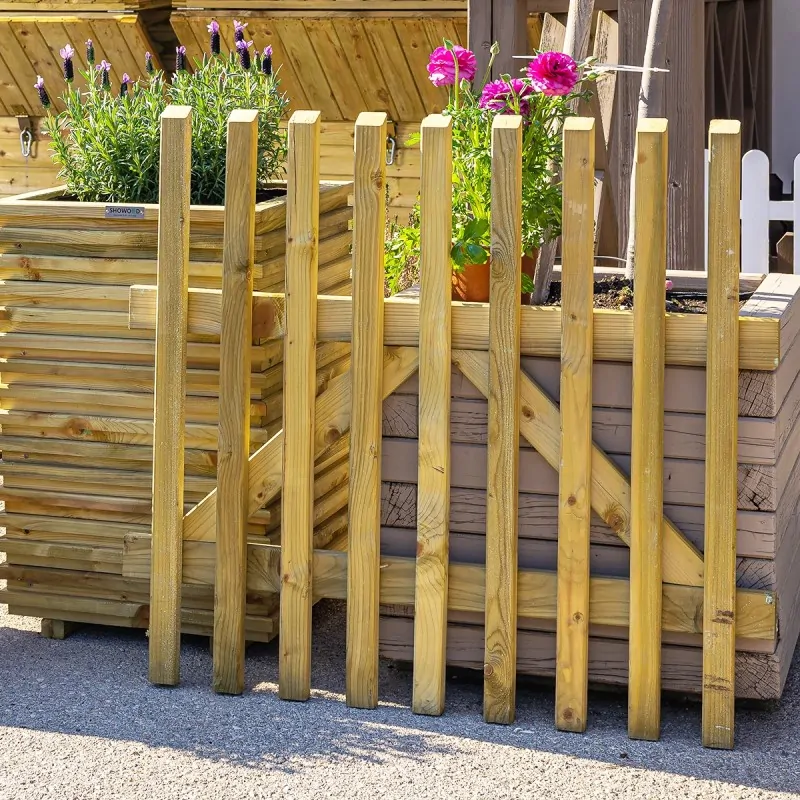 Wooden Picket Fence Gate 90x100cm
