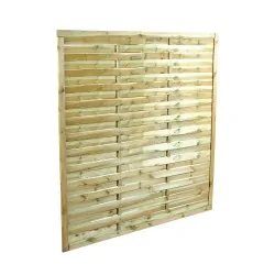 Wooden Wavy Fence Panel 180 x 180cm