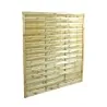 Wooden Wavy Fence Panel 180 x 180cm
