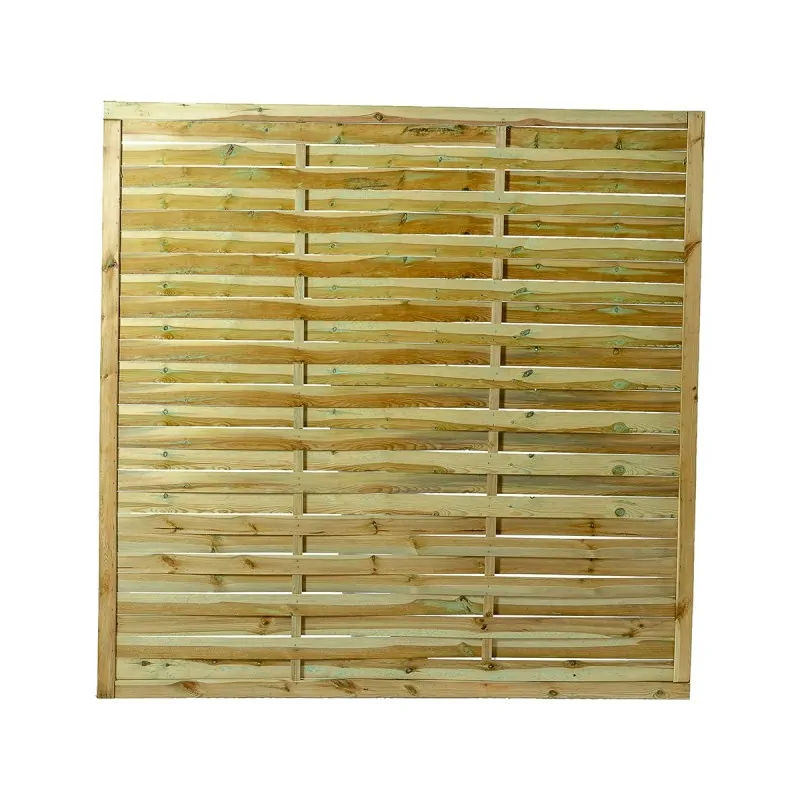 Wooden Wavy Fence Panel 180 x 180cm