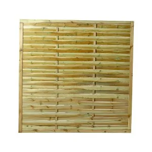 Wooden Wavy Fence Panel 180 x 180cm
