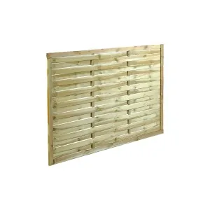 Wooden Wavy Fence Panel 120 x 180cm