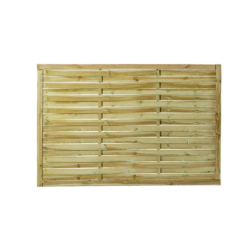 Wooden Wavy Fence Panel 120 x 180cm