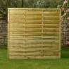 Wooden Wavy Fence Panel 180 x 180cm