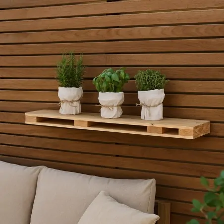 Wooden Pallet Shelf 80cm