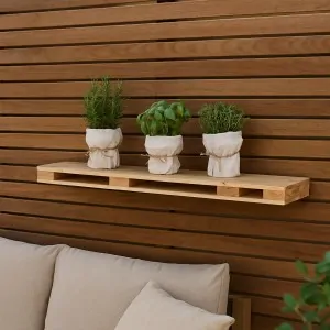 Wooden Pallet Shelf 80cm