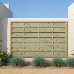 Ξύλινο Διαχωριστικό Πάνελ Περίφραξης Economy 120 x 180εκ.
