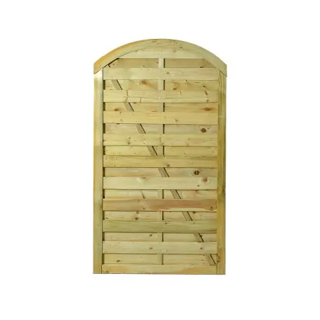 Wooden Garden Gate Closed Arch Panel 180x100cm
