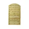 Wooden Garden Gate Closed Arch Panel 180x100cm