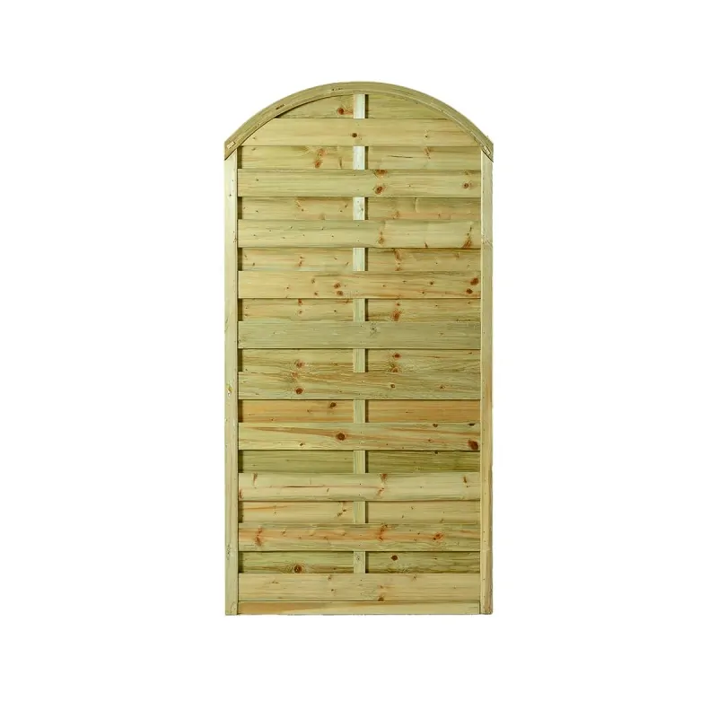 Wooden Garden Fence Panel Closed Arch 180x90cm