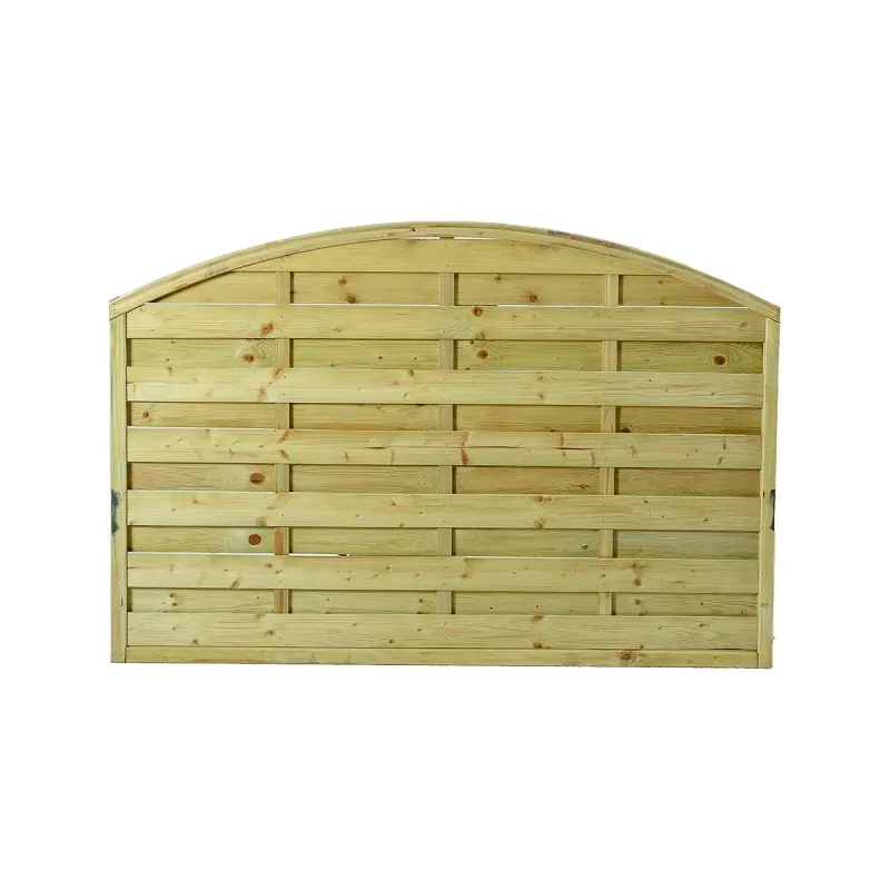 Wooden Garden Fence Panel Closed Arch 120x180cm