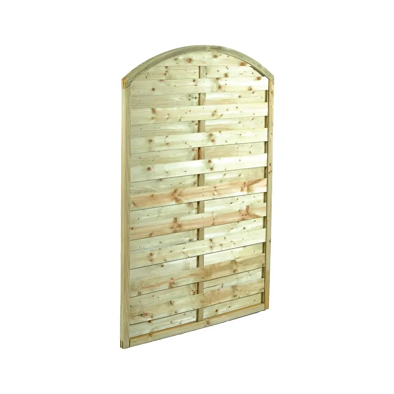 Wooden Garden Fence Panel Closed Arch 180x120cm