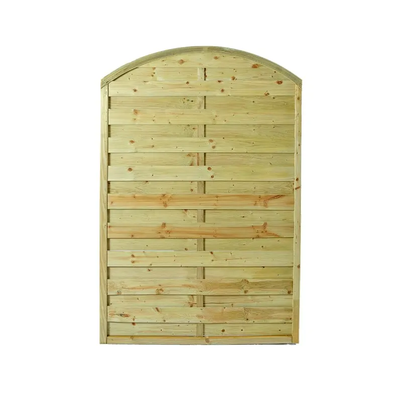 Wooden Garden Fence Panel Closed Arch 180x120cm