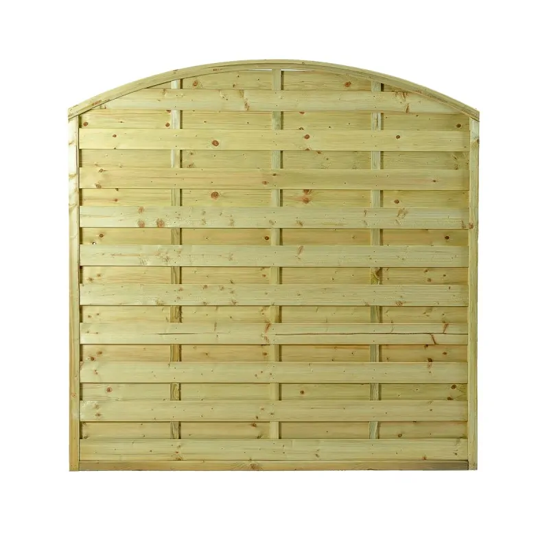 Wooden Garden Fence Panel Closed Arch 180x180cm