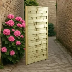 Wooden Garden Gate Heavy Duty Panel 180x100cm