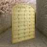 Wooden Garden Fence Panel Closed Arch 180x180cm