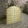 Wooden Garden Fence Panel Closed Arch 120x180cm