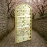 Wooden Garden Gate Closed Arch Panel 180x100cm