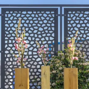 PP Mosaic trellis 100 x 200cm grey