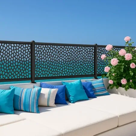 PP Mosaic trellis 100 x 200cm grey