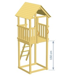 Kiosk Wooden Play Tower 150cm